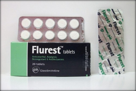 فلورست أقراص Flurest لعلاج نزلات البرد والإنفلونزا